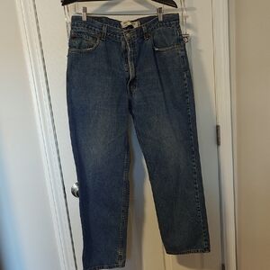 Levi Men's Blue Denim Straight Jeans